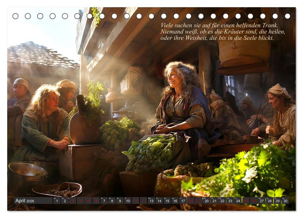 Weitere Ansicht: Mittelalter Lebensgeschichten (Tischkalender 2026 DIN A5 quer), CALVENDO Monatskalender | Kerstin Waurick, Calvendo