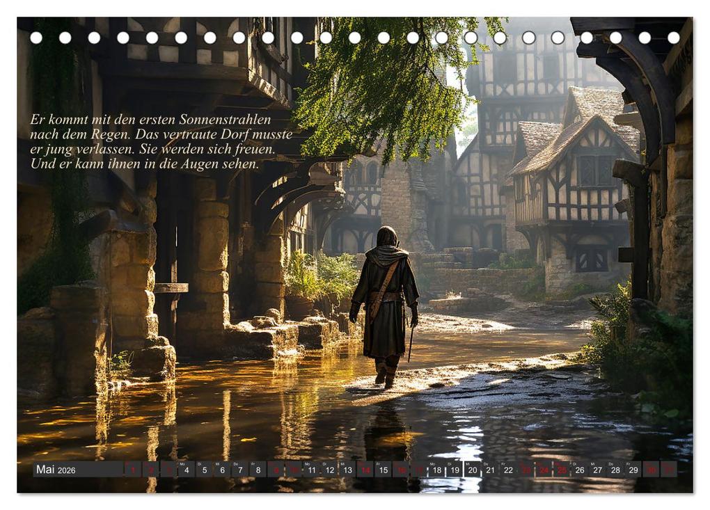 Weitere Ansicht: Mittelalter Lebensgeschichten (Tischkalender 2026 DIN A5 quer), CALVENDO Monatskalender | Kerstin Waurick, Calvendo