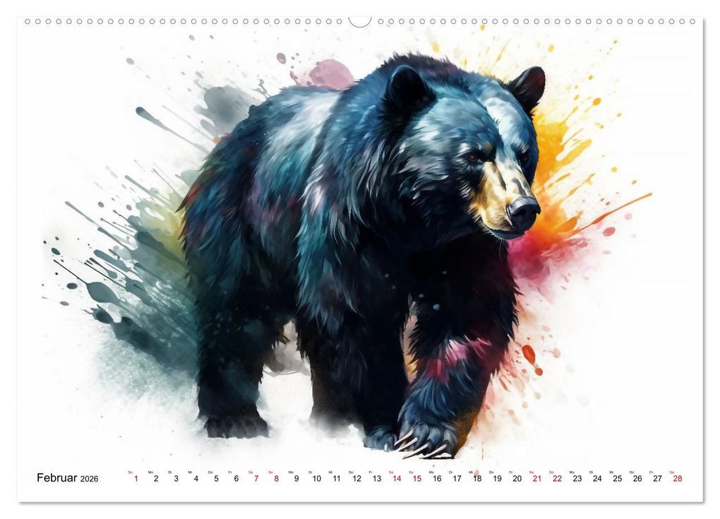 Weitere Ansicht: Raubtiere voll Eleganz und Kraft (Wandkalender 2026 DIN A2 quer), CALVENDO Monatskalender | Kerstin Waurick, Calvendo