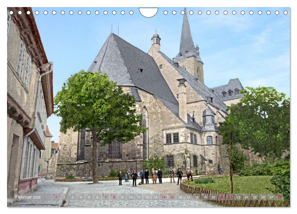 Weitere Ansicht: Aschersleben zur Kaiserzeit in Farbe - Kolorierte Schwarzweißfotografien (Wandkalender 2026 DIN A4 quer), CALVENDO Monatskalender | André Tetsch, Calvendo