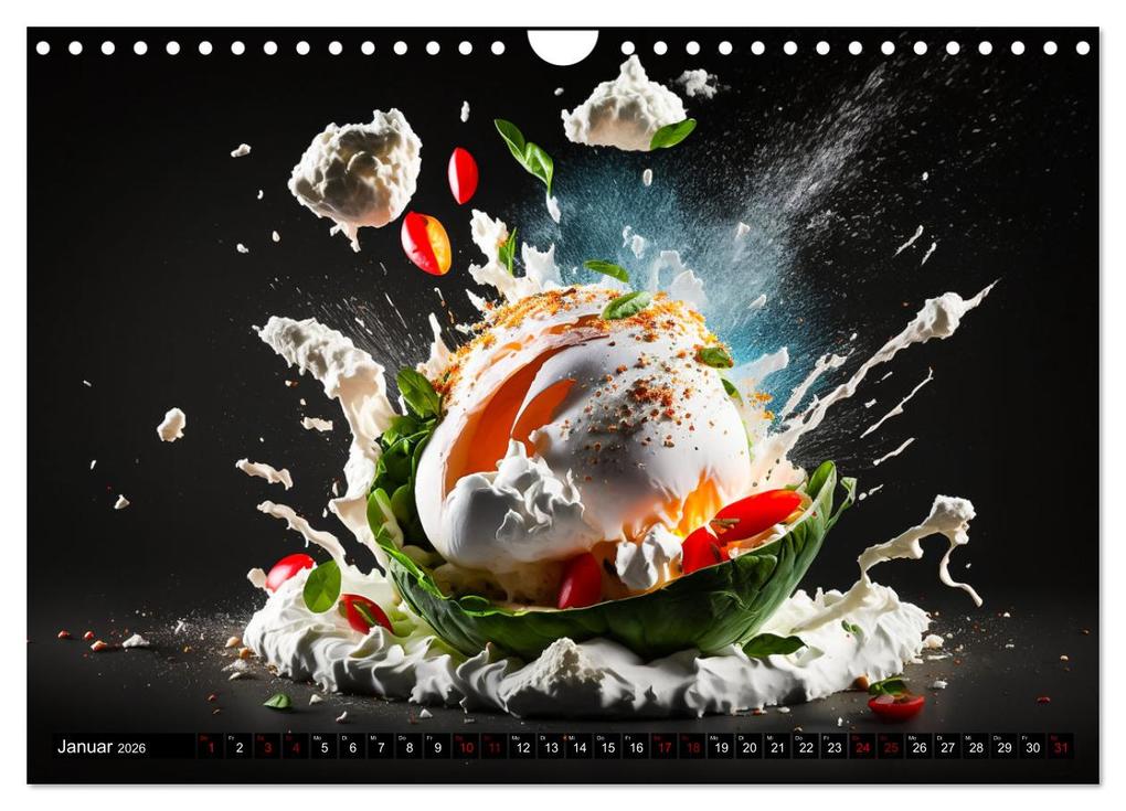 Weitere Ansicht: Italienische Gerichte (Wandkalender 2026 DIN A4 quer), CALVENDO Monatskalender | Dirk Meutzner, Calvendo