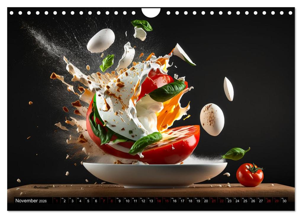 Weitere Ansicht: Italienische Gerichte (Wandkalender 2026 DIN A4 quer), CALVENDO Monatskalender | Dirk Meutzner, Calvendo