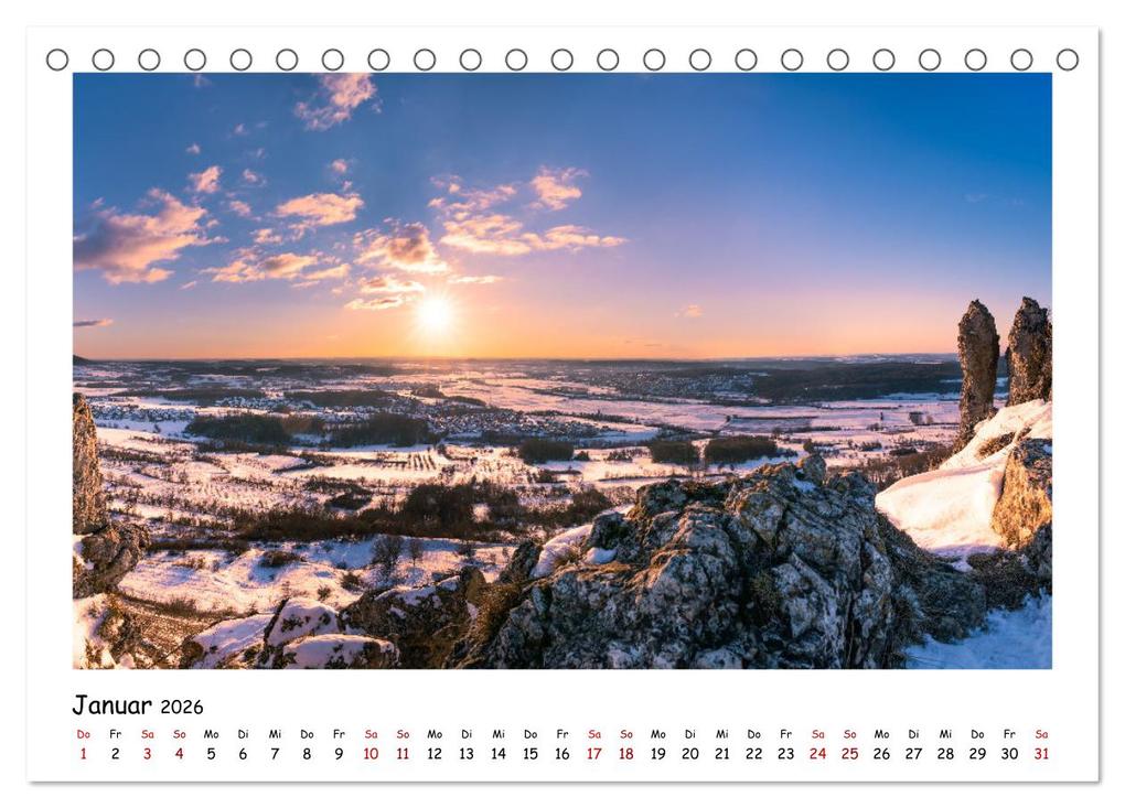 Weitere Ansicht: Fränkische Schweiz - Sehenswürdigkeiten der Berg- und Hügellandschaft (Tischkalender 2026 DIN A5 quer), CALVENDO Monatskalender | Calvendo, Raphael Amesoeder