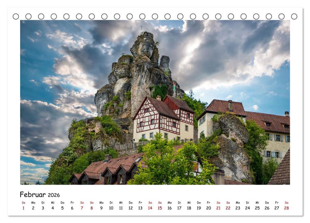 Weitere Ansicht: Fränkische Schweiz - Sehenswürdigkeiten der Berg- und Hügellandschaft (Tischkalender 2026 DIN A5 quer), CALVENDO Monatskalender | Calvendo, Raphael Amesoeder