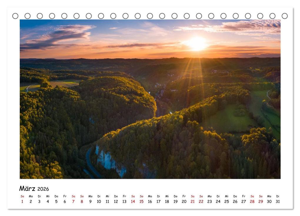Weitere Ansicht: Fränkische Schweiz - Sehenswürdigkeiten der Berg- und Hügellandschaft (Tischkalender 2026 DIN A5 quer), CALVENDO Monatskalender | Calvendo, Raphael Amesoeder