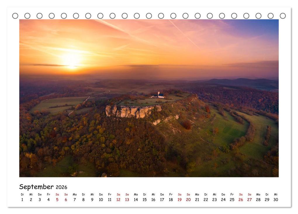 Weitere Ansicht: Fränkische Schweiz - Sehenswürdigkeiten der Berg- und Hügellandschaft (Tischkalender 2026 DIN A5 quer), CALVENDO Monatskalender | Calvendo, Raphael Amesoeder
