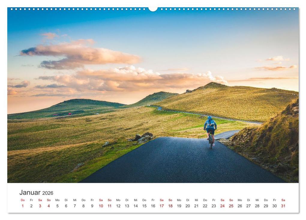 Weitere Ansicht: Radtouren - Weil Fahrrad fahren das schönste ist. (Wandkalender 2026 DIN A2 quer), CALVENDO Monatskalender | Calvendo, M. Scott