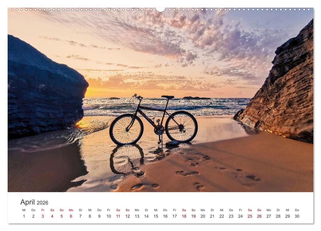 Weitere Ansicht: Radtouren - Weil Fahrrad fahren das schönste ist. (Wandkalender 2026 DIN A2 quer), CALVENDO Monatskalender | Calvendo, M. Scott