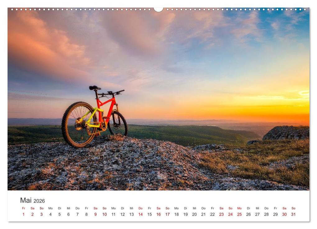 Weitere Ansicht: Radtouren - Weil Fahrrad fahren das schönste ist. (Wandkalender 2026 DIN A2 quer), CALVENDO Monatskalender | Calvendo, M. Scott