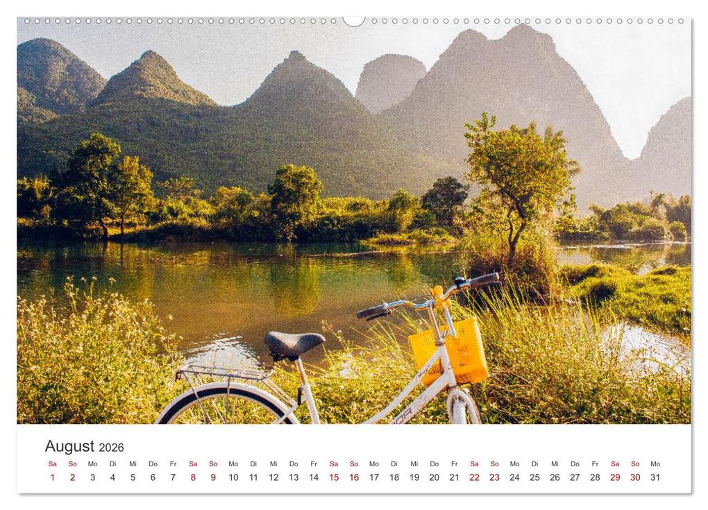 Weitere Ansicht: Radtouren - Weil Fahrrad fahren das schönste ist. (Wandkalender 2026 DIN A2 quer), CALVENDO Monatskalender | Calvendo, M. Scott