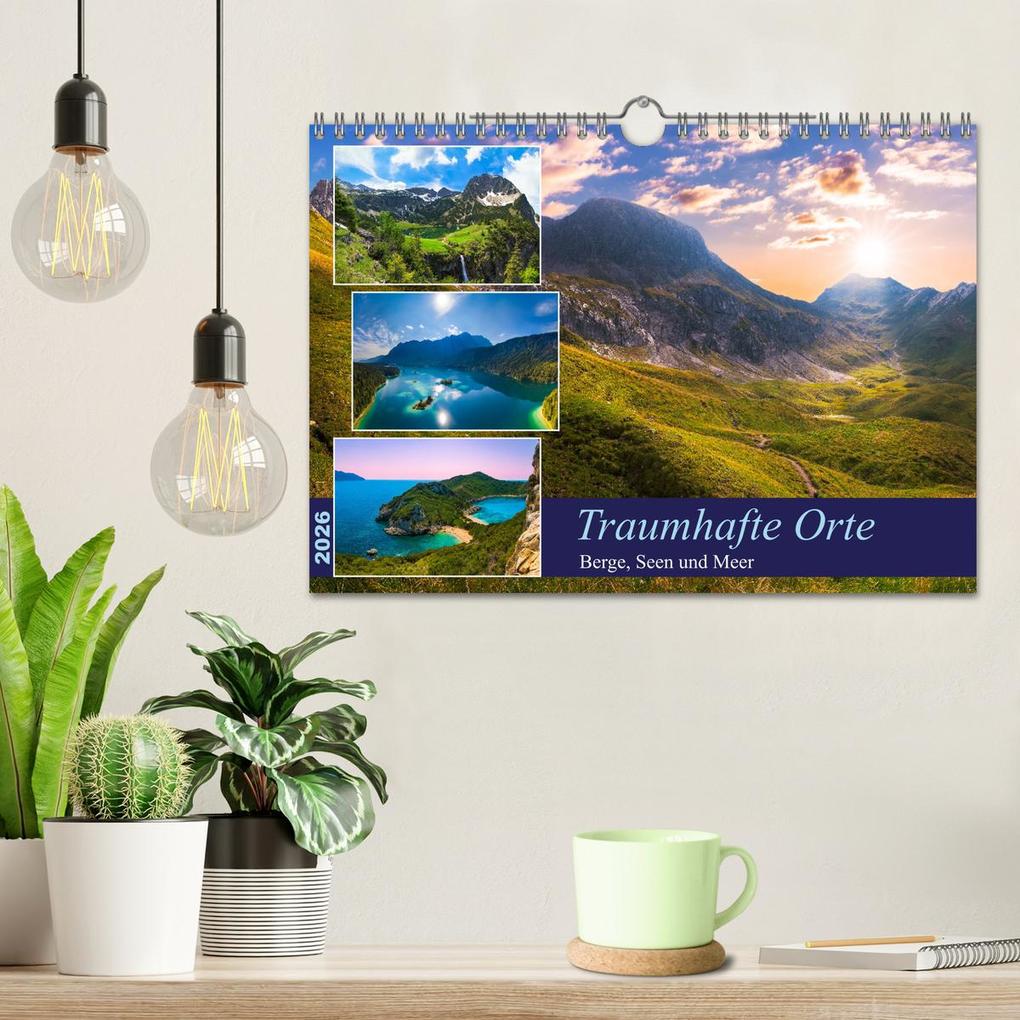 Weitere Ansicht: Traumhafte Orte - Berge, Seen und Meer (Wandkalender 2026 DIN A4 quer), CALVENDO Monatskalender | Calvendo, Raphael Amesoeder