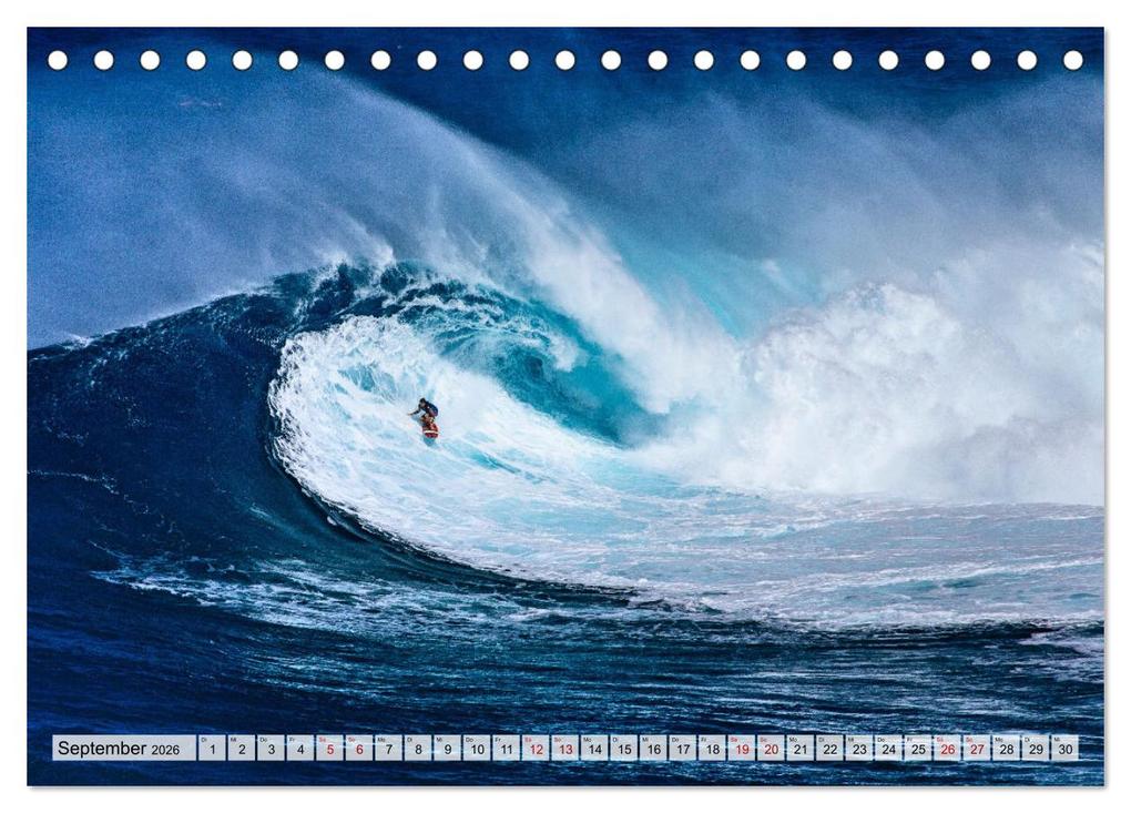 Weitere Ansicht: Surfen - from Inside the Barrel (Tischkalender 2026 DIN A5 quer), CALVENDO Monatskalender | Calvendo, Renate Utz