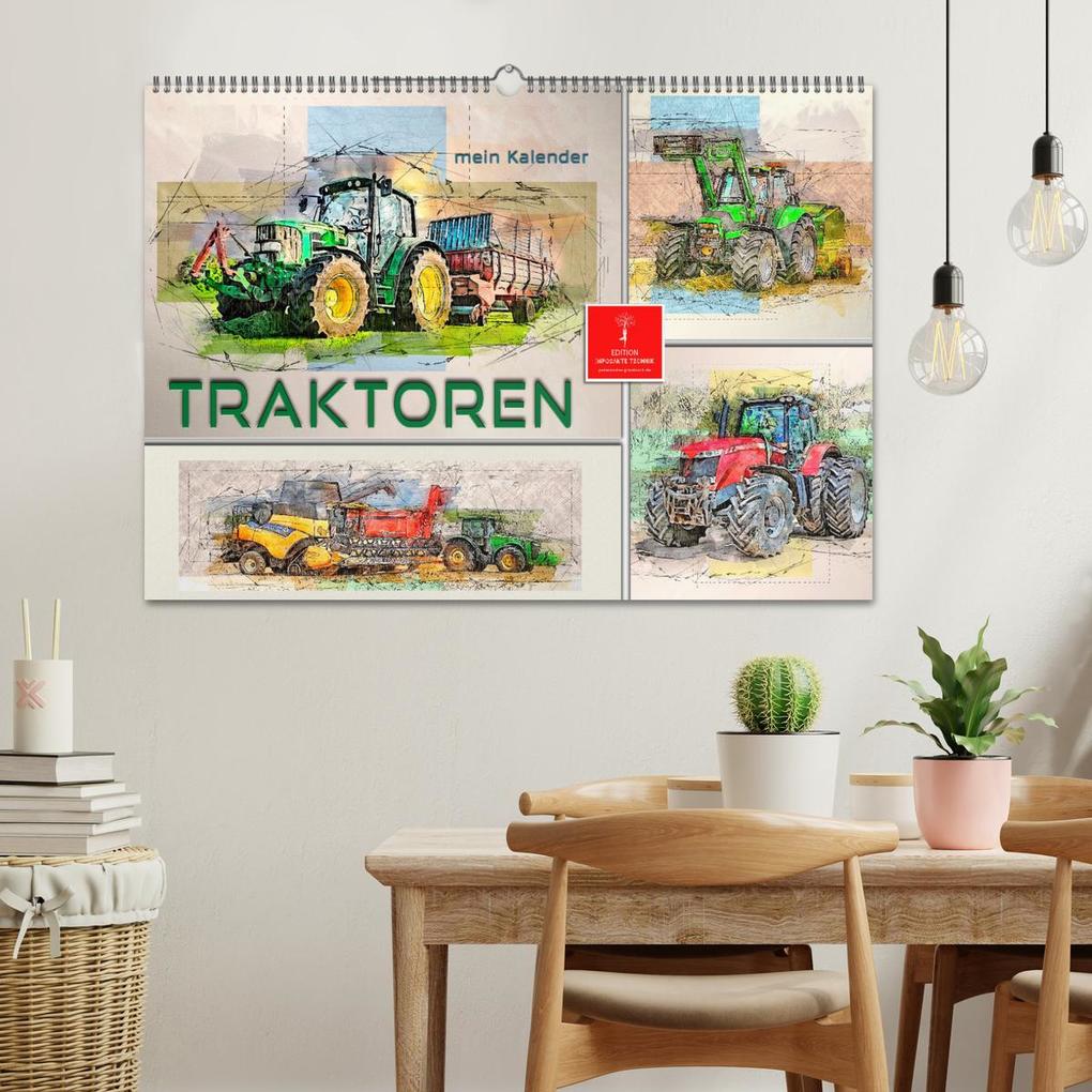 Weitere Ansicht: Traktoren - mein Kalender (Wandkalender 2026 DIN A2 quer), CALVENDO Monatskalender | Calvendo, Peter Roder