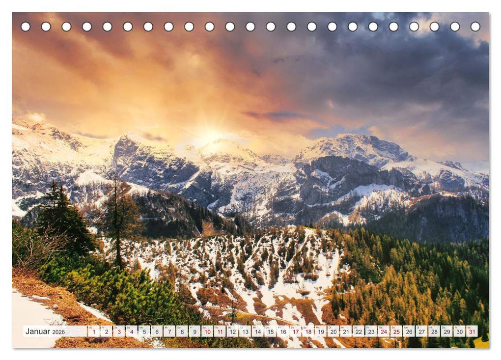 Weitere Ansicht: Nationalpark Berchtesgaden- Magische Augenblicke (Tischkalender 2026 DIN A5 quer), CALVENDO Monatskalender | Calvendo, Jakob Hillen