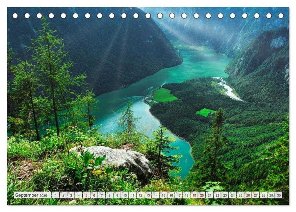 Weitere Ansicht: Nationalpark Berchtesgaden- Magische Augenblicke (Tischkalender 2026 DIN A5 quer), CALVENDO Monatskalender | Calvendo, Jakob Hillen
