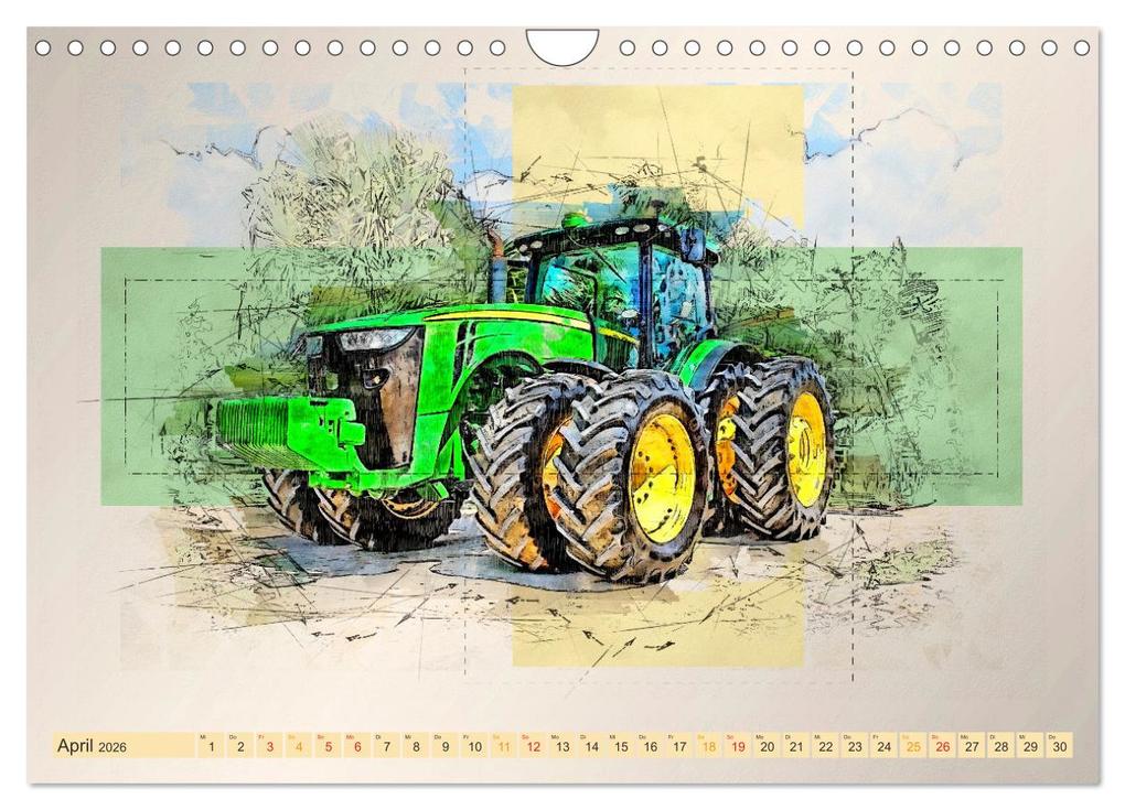 Weitere Ansicht: Traktoren - mein Kalender (Wandkalender 2026 DIN A4 quer), CALVENDO Monatskalender | Calvendo, Peter Roder