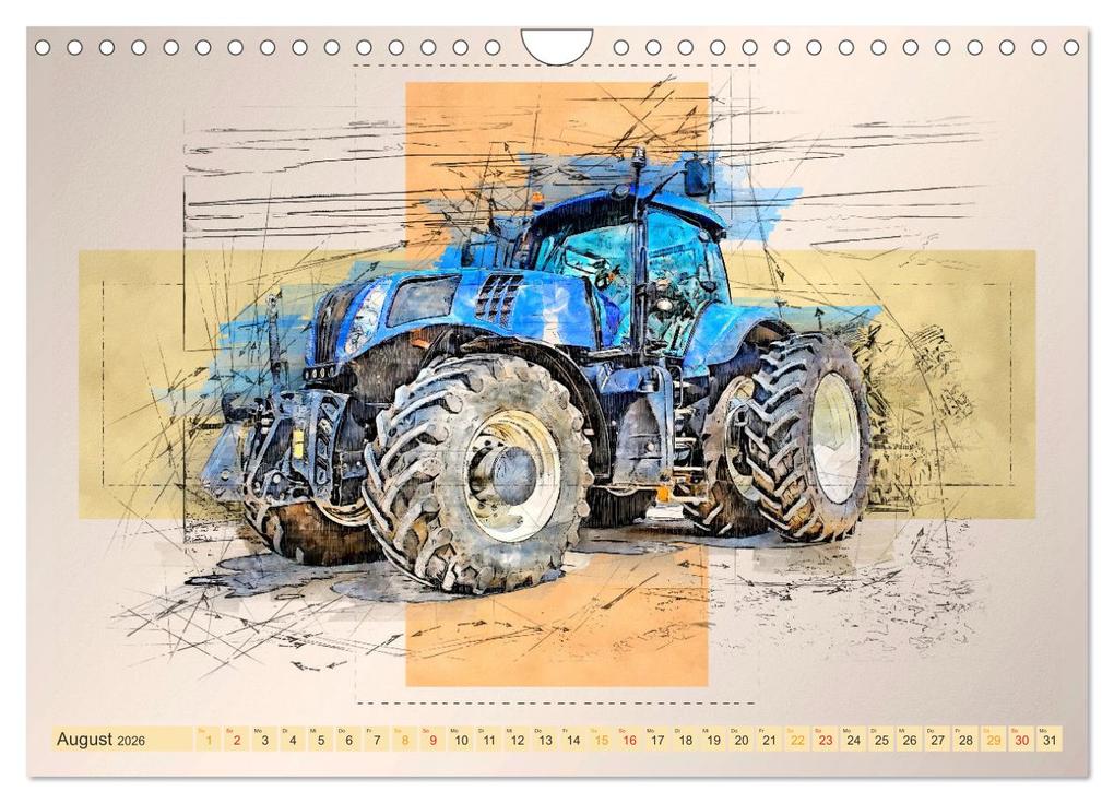 Weitere Ansicht: Traktoren - mein Kalender (Wandkalender 2026 DIN A4 quer), CALVENDO Monatskalender | Calvendo, Peter Roder