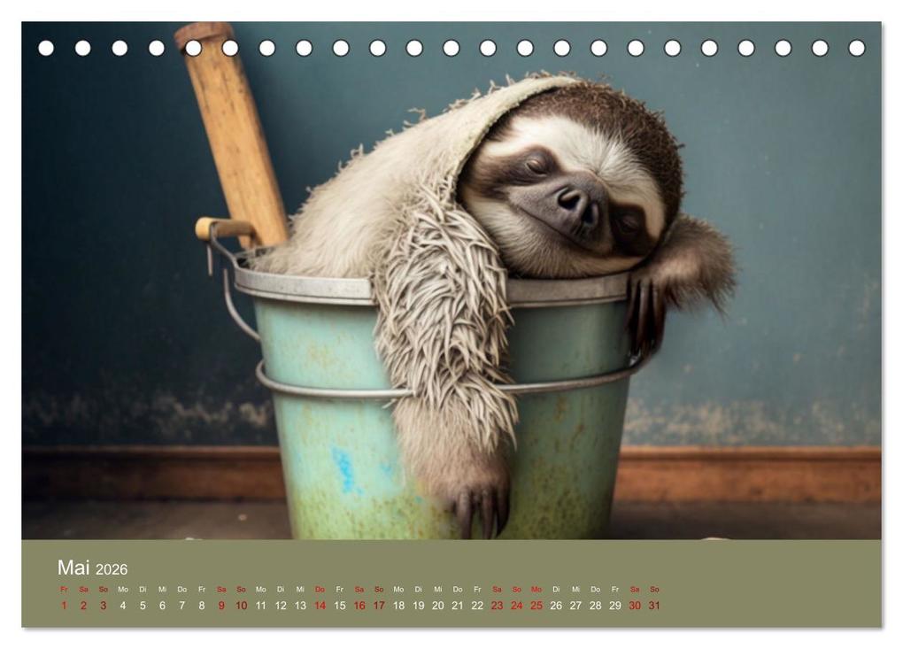 Weitere Ansicht: Der Kalender für echte Faultiere (Tischkalender 2026 DIN A5 quer), CALVENDO Monatskalender | Calvendo, artefacti, artefacti artefacti