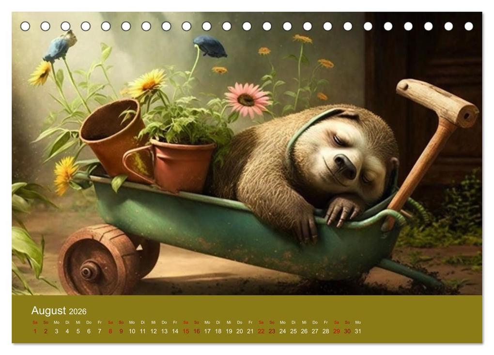 Weitere Ansicht: Der Kalender für echte Faultiere (Tischkalender 2026 DIN A5 quer), CALVENDO Monatskalender | Calvendo, artefacti, artefacti artefacti