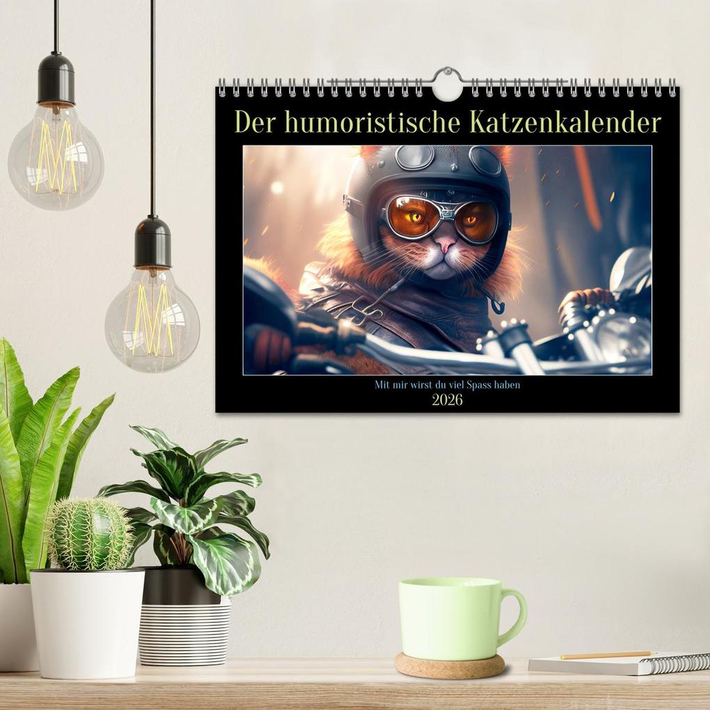 Weitere Ansicht: Der humoristische Katzen Kalender (Wandkalender 2026 DIN A4 quer), CALVENDO Monatskalender | Calvendo, Peter Rübsamen