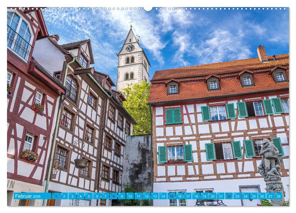 Weitere Ansicht: Meersburg - pittoreske Kleinstadt am Bodensee (hochwertiger Premium Wandkalender 2026 DIN A2 quer), Kunstdruck in Hochglanz | Calvendo, Jane und Giuseppe Di Domenico