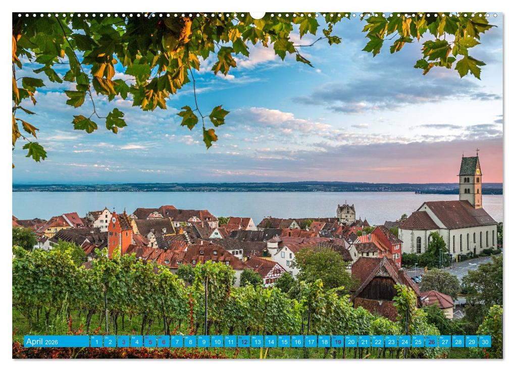 Weitere Ansicht: Meersburg - pittoreske Kleinstadt am Bodensee (hochwertiger Premium Wandkalender 2026 DIN A2 quer), Kunstdruck in Hochglanz | Calvendo, Jane und Giuseppe Di Domenico