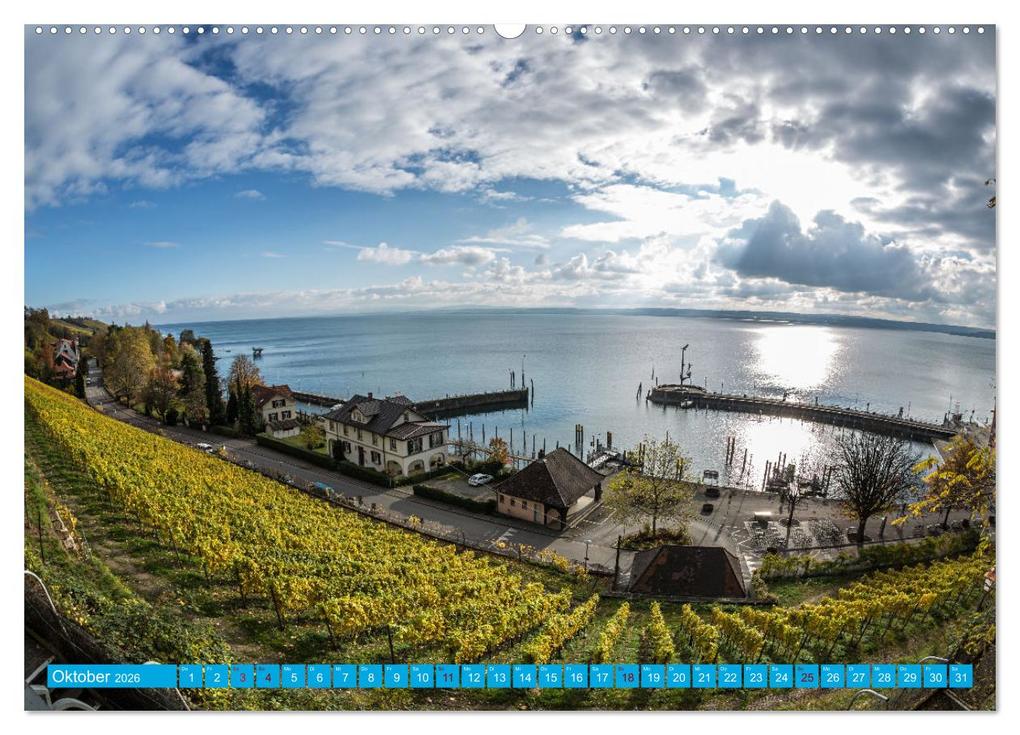 Weitere Ansicht: Meersburg - pittoreske Kleinstadt am Bodensee (hochwertiger Premium Wandkalender 2026 DIN A2 quer), Kunstdruck in Hochglanz | Calvendo, Jane und Giuseppe Di Domenico