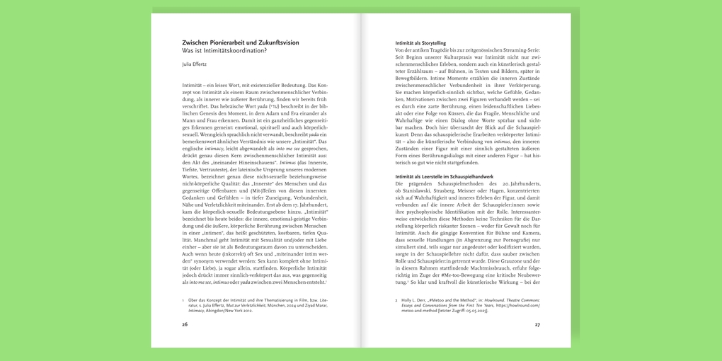 Weitere Ansicht: Intimitätskoordination