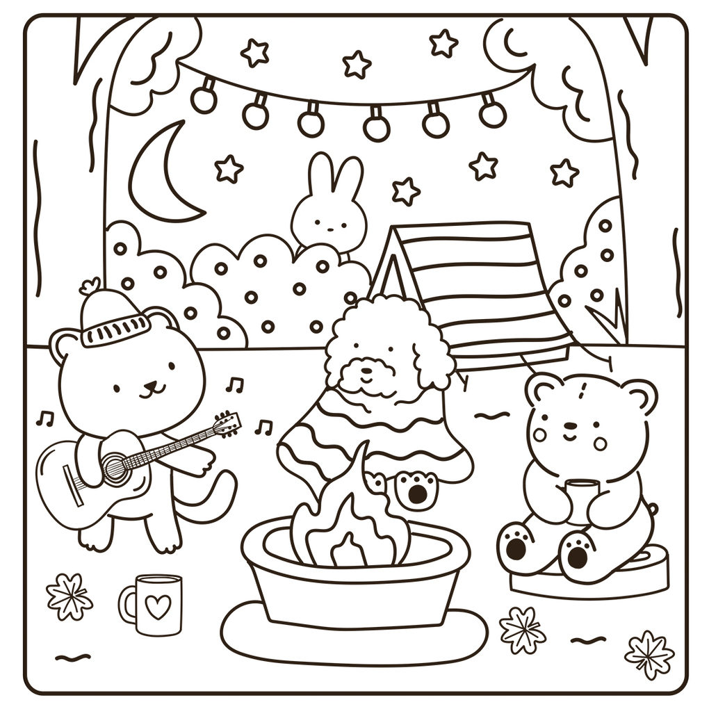 Weitere Ansicht: Cosy Coloring Ausmalset - Einfach niedlich ausmalen | Sam Jayne