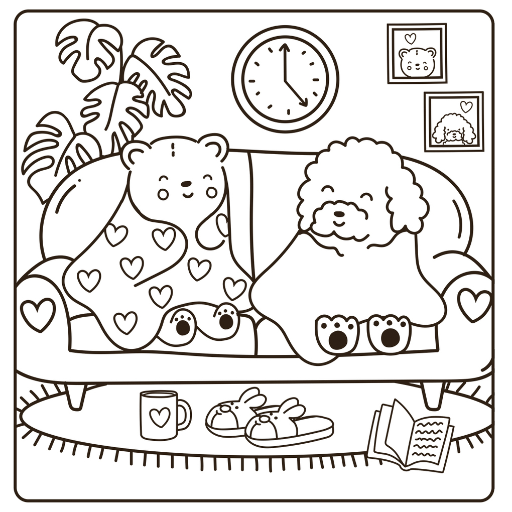 Weitere Ansicht: Cosy Coloring Ausmalset - Einfach niedlich ausmalen | Sam Jayne