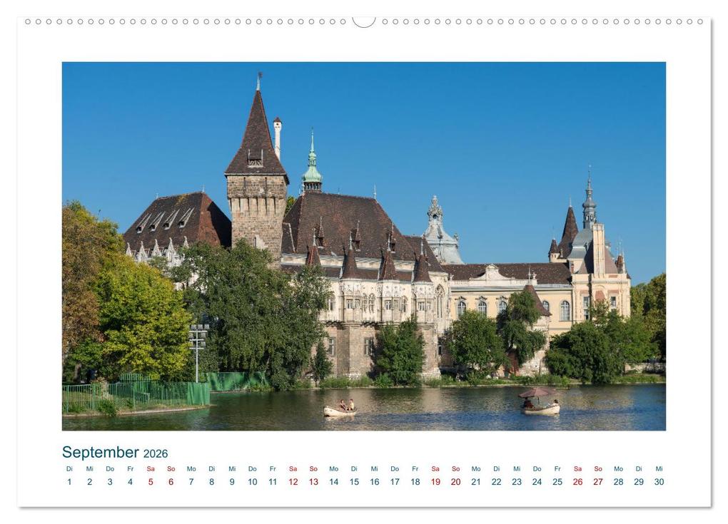 Weitere Ansicht: Budapest: zwischen Parlamentsgebäude und Burgpalast (Wandkalender 2026 DIN A2 quer), CALVENDO Monatskalender | Michael Heber, Calvendo