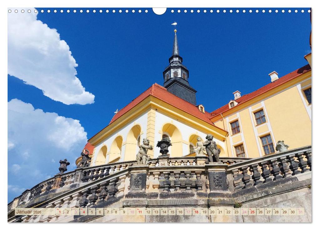 Weitere Ansicht: Moritzburg, Weesenstein, Muskau - Drei schöne sächsische Schlösser (Wandkalender 2026 DIN A3 quer), CALVENDO Monatskalender | Gisela Kruse, Calvendo