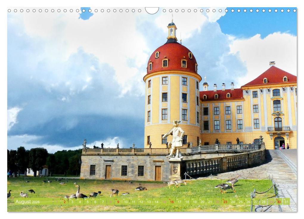 Weitere Ansicht: Moritzburg, Weesenstein, Muskau - Drei schöne sächsische Schlösser (Wandkalender 2026 DIN A3 quer), CALVENDO Monatskalender | Gisela Kruse, Calvendo