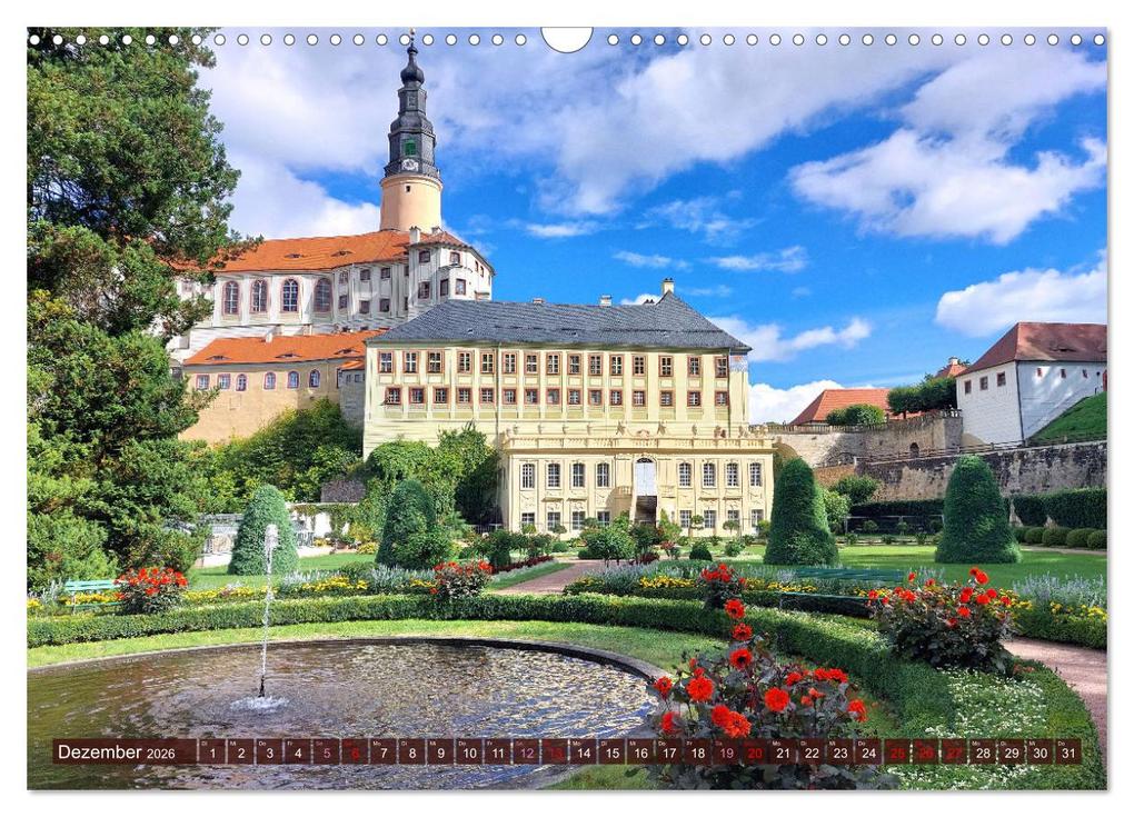 Weitere Ansicht: Moritzburg, Weesenstein, Muskau - Drei schöne sächsische Schlösser (Wandkalender 2026 DIN A3 quer), CALVENDO Monatskalender | Gisela Kruse, Calvendo