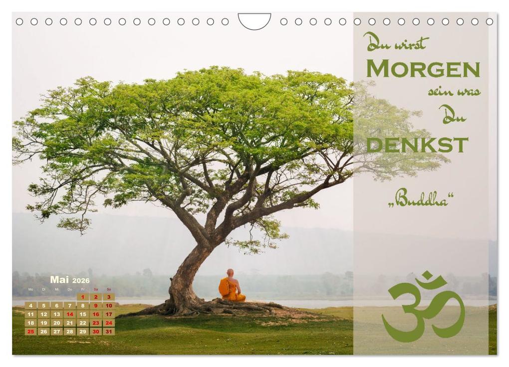 Weitere Ansicht: Erleuchtende Worte, Lebensweisheiten von Gautama Buddha by VogtArt (Wandkalender 2026 DIN A4 quer), CALVENDO Monatskalender | VogtArt VogtArt, Calvendo, VogtArt