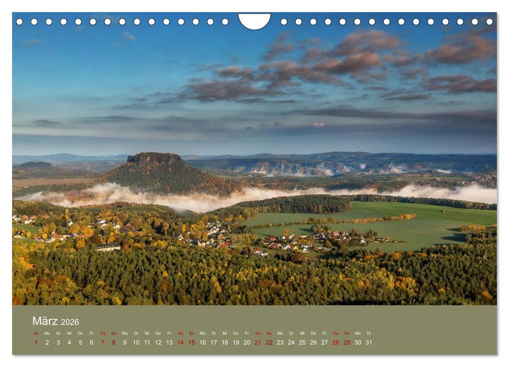 Weitere Ansicht: Auf den Bergen der Sächsischen Schweiz (Wandkalender 2026 DIN A4 quer), CALVENDO Monatskalender | Linda Geisdorf, Calvendo