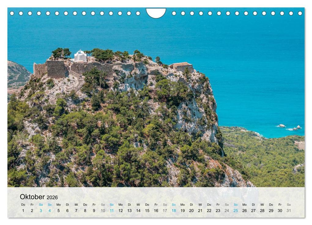Weitere Ansicht: Rhodos - Die Highlights der Insel (Wandkalender 2026 DIN A4 quer), CALVENDO Monatskalender | Thomas und Elisabeth Jastram, Calvendo, Thomas / Jastram, Elisabeth Jastram