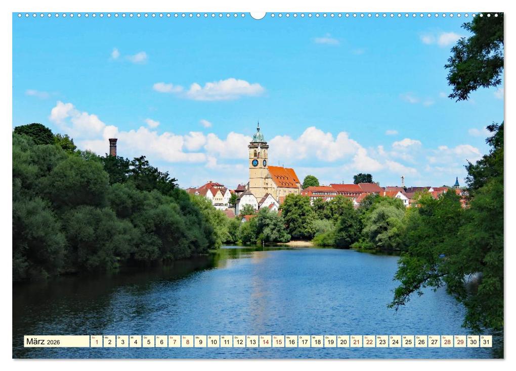 Weitere Ansicht: Unterwegs in Nürtingen (hochwertiger Premium Wandkalender 2026 DIN A2 quer), Kunstdruck in Hochglanz | Angelika Keller, Calvendo