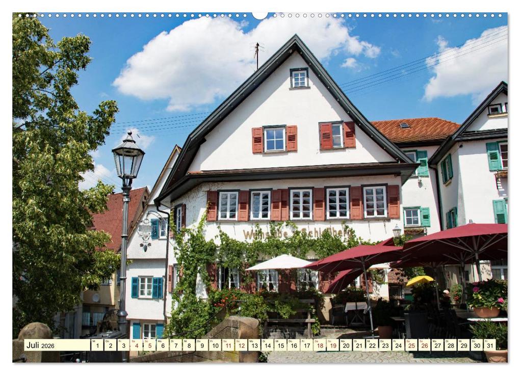 Weitere Ansicht: Unterwegs in Nürtingen (hochwertiger Premium Wandkalender 2026 DIN A2 quer), Kunstdruck in Hochglanz | Angelika Keller, Calvendo