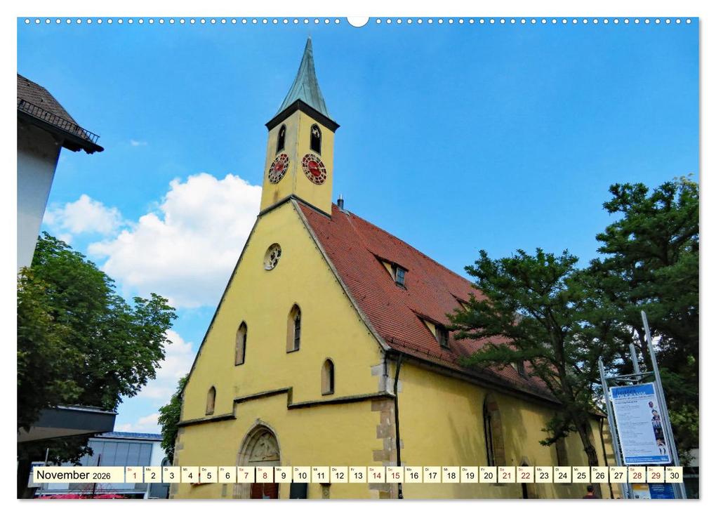 Weitere Ansicht: Unterwegs in Nürtingen (hochwertiger Premium Wandkalender 2026 DIN A2 quer), Kunstdruck in Hochglanz | Angelika Keller, Calvendo