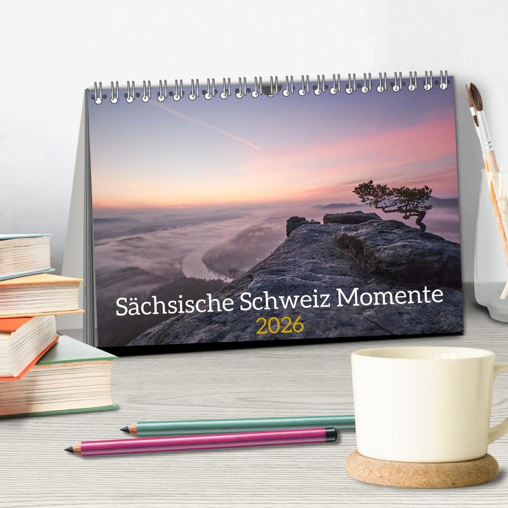 Weitere Ansicht: Sächsische Schweiz Momente 2026 (Tischkalender 2026 DIN A5 quer), CALVENDO Monatskalender | Raik Behr, Calvendo