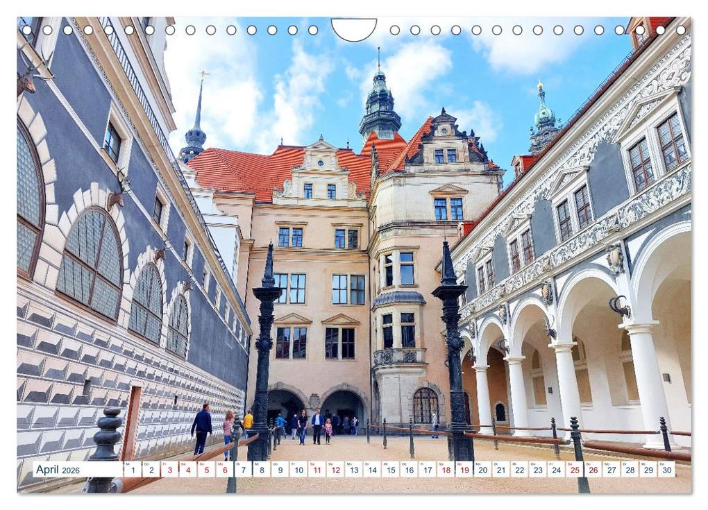 Weitere Ansicht: Dresden prachtvoll und verspielt (Wandkalender 2026 DIN A4 quer), CALVENDO Monatskalender | Gisela Kruse, Calvendo
