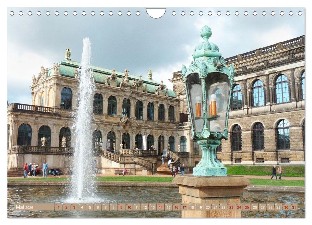 Weitere Ansicht: Dresden prachtvoll und verspielt (Wandkalender 2026 DIN A4 quer), CALVENDO Monatskalender | Gisela Kruse, Calvendo