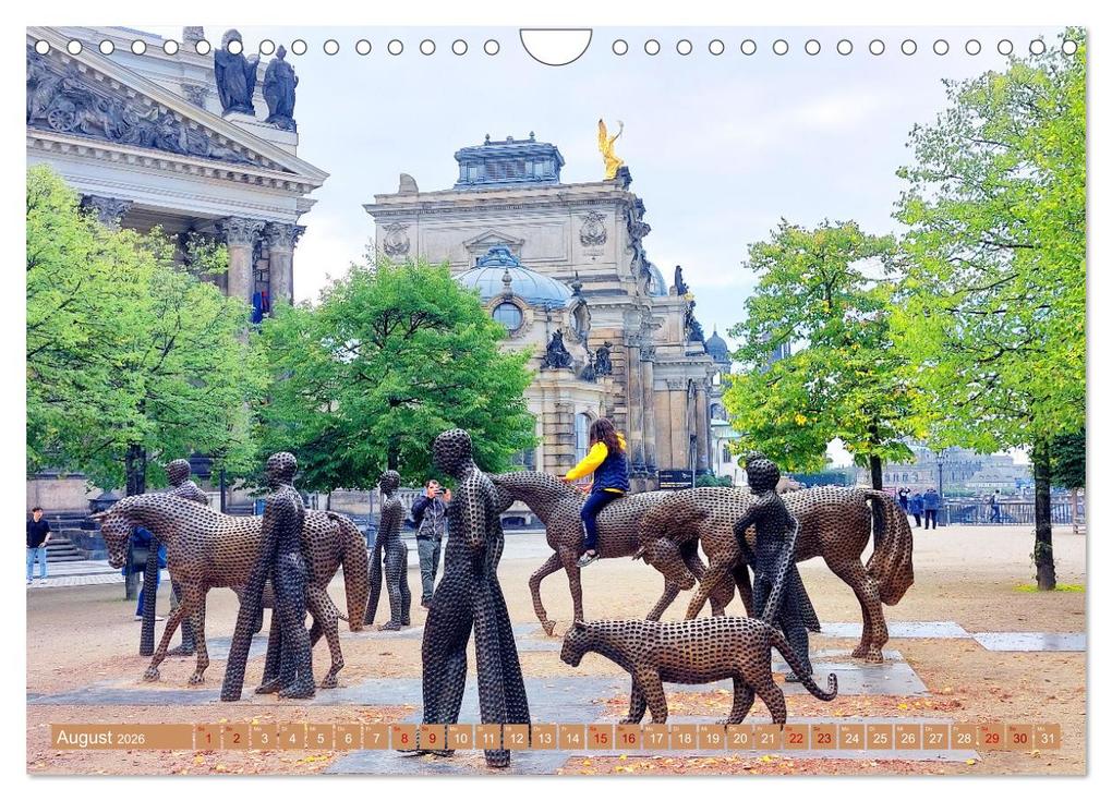 Weitere Ansicht: Dresden prachtvoll und verspielt (Wandkalender 2026 DIN A4 quer), CALVENDO Monatskalender | Gisela Kruse, Calvendo