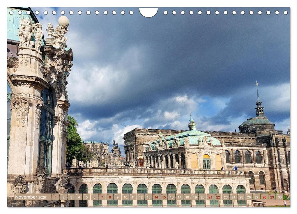 Weitere Ansicht: Dresden prachtvoll und verspielt (Wandkalender 2026 DIN A4 quer), CALVENDO Monatskalender | Gisela Kruse, Calvendo