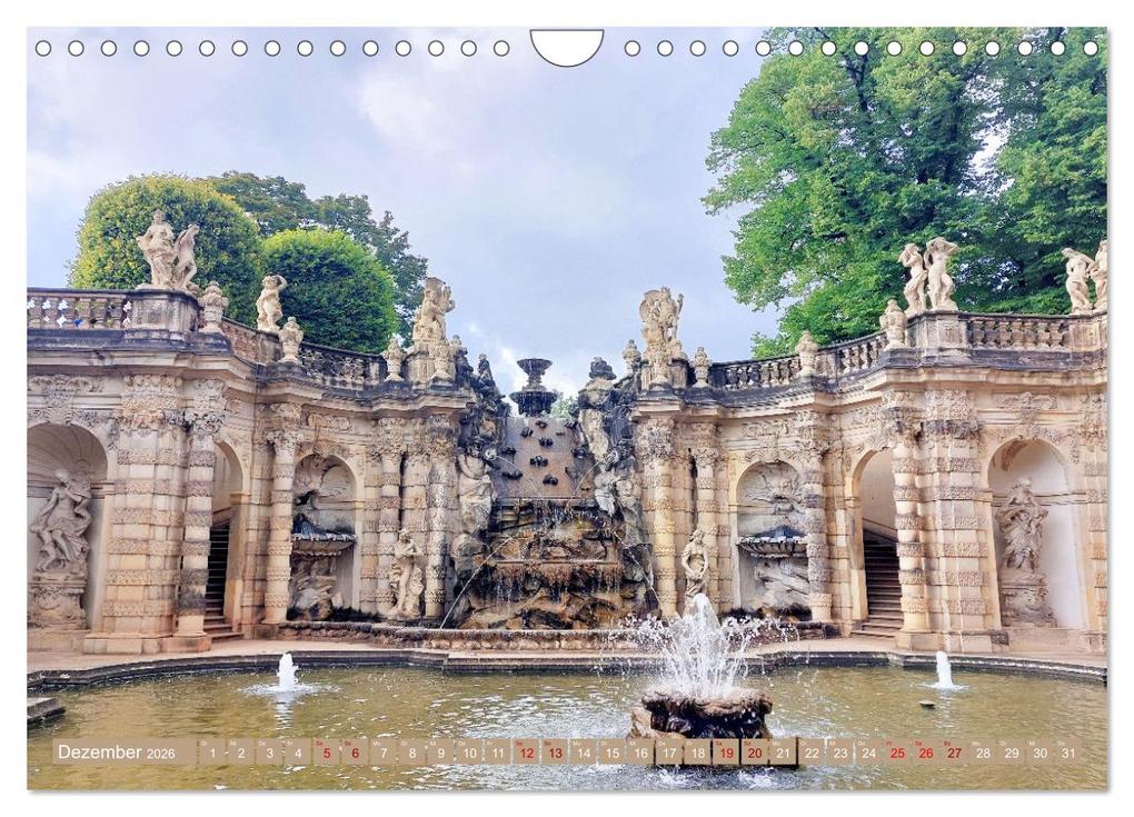 Weitere Ansicht: Dresden prachtvoll und verspielt (Wandkalender 2026 DIN A4 quer), CALVENDO Monatskalender | Gisela Kruse, Calvendo