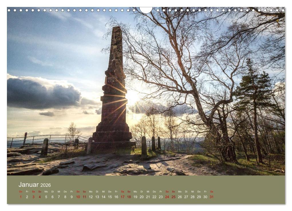 Weitere Ansicht: Auf den Bergen der Sächsischen Schweiz (Wandkalender 2026 DIN A3 quer), CALVENDO Monatskalender | Linda Geisdorf, Calvendo