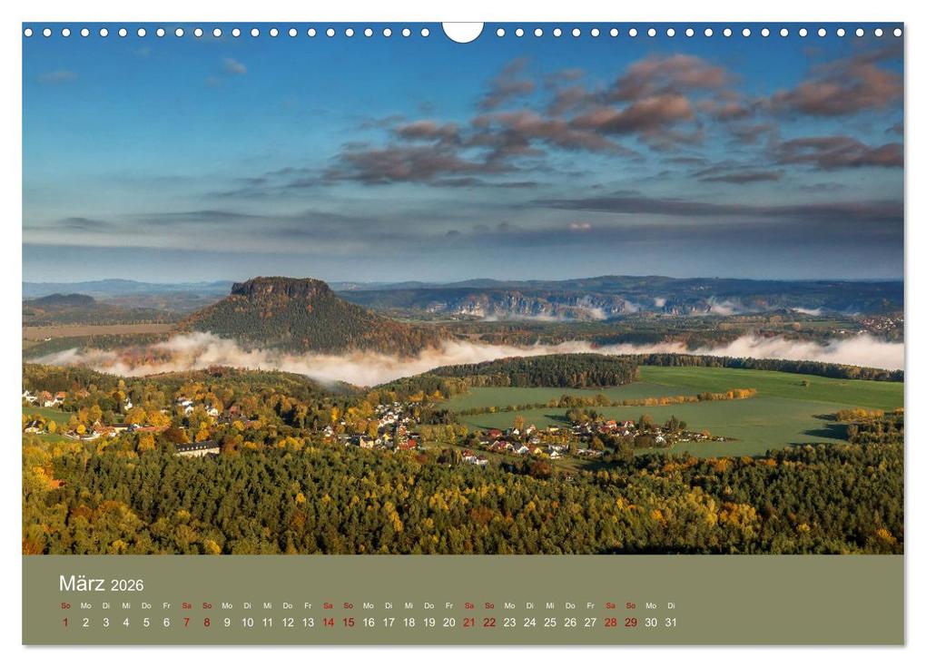 Weitere Ansicht: Auf den Bergen der Sächsischen Schweiz (Wandkalender 2026 DIN A3 quer), CALVENDO Monatskalender | Linda Geisdorf, Calvendo