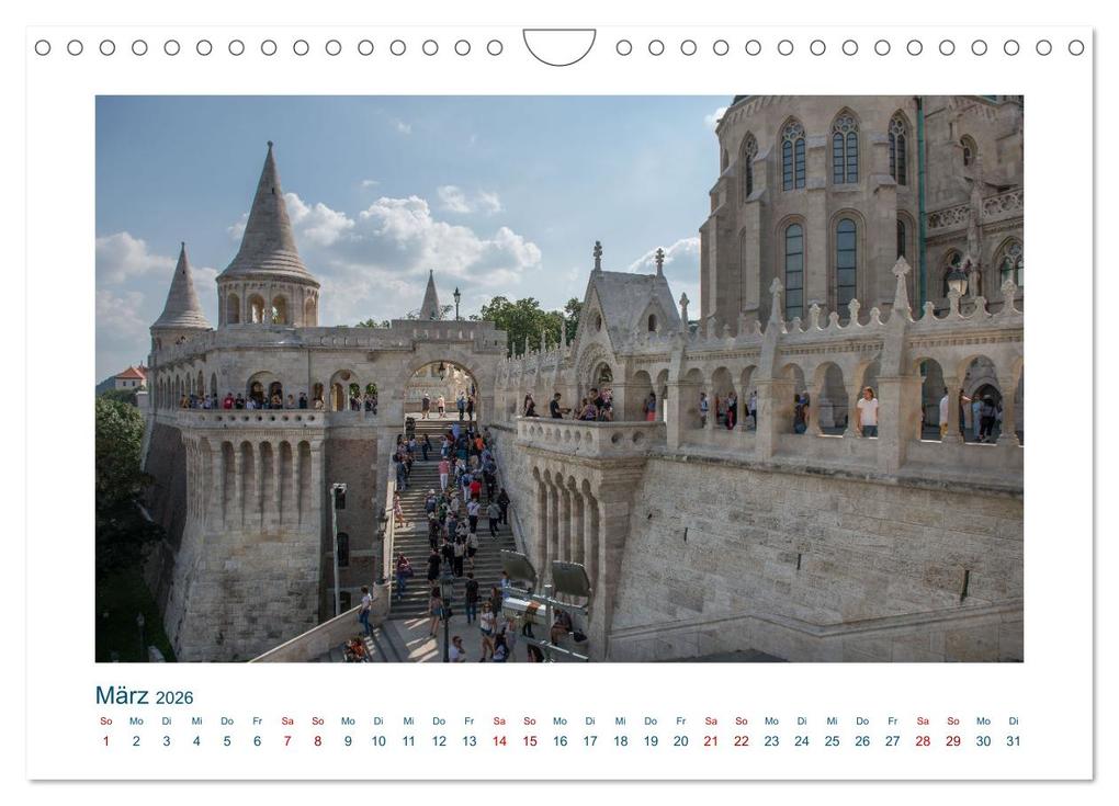 Weitere Ansicht: Budapest: zwischen Parlamentsgebäude und Burgpalast (Wandkalender 2026 DIN A4 quer), CALVENDO Monatskalender | Michael Heber, Calvendo