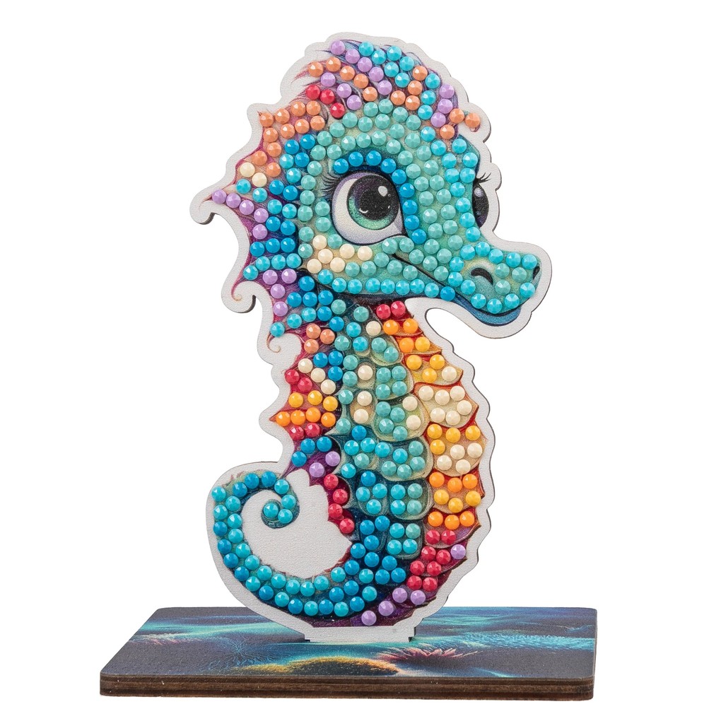 Weitere Ansicht: Craft Buddy CAFGR-31GEN048 - Crystal Art Wildlife Buddies, Ocean, Seahorse, Seepferdchen, Serie 5, Diamond Painting